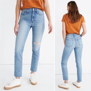 Madewell The Perfect Vintage Jean Distressed Rosabelle Light Wash 27P